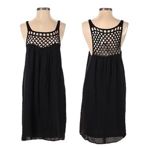BB Dakota Astor Black Rayon Crochet Swing Sundress Size XS NWT